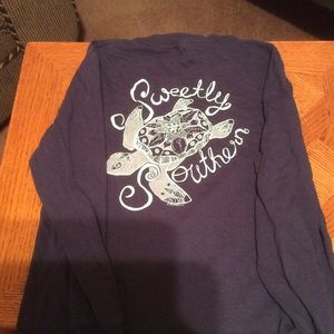 Sweetly Southern youth medium ls T-shirt